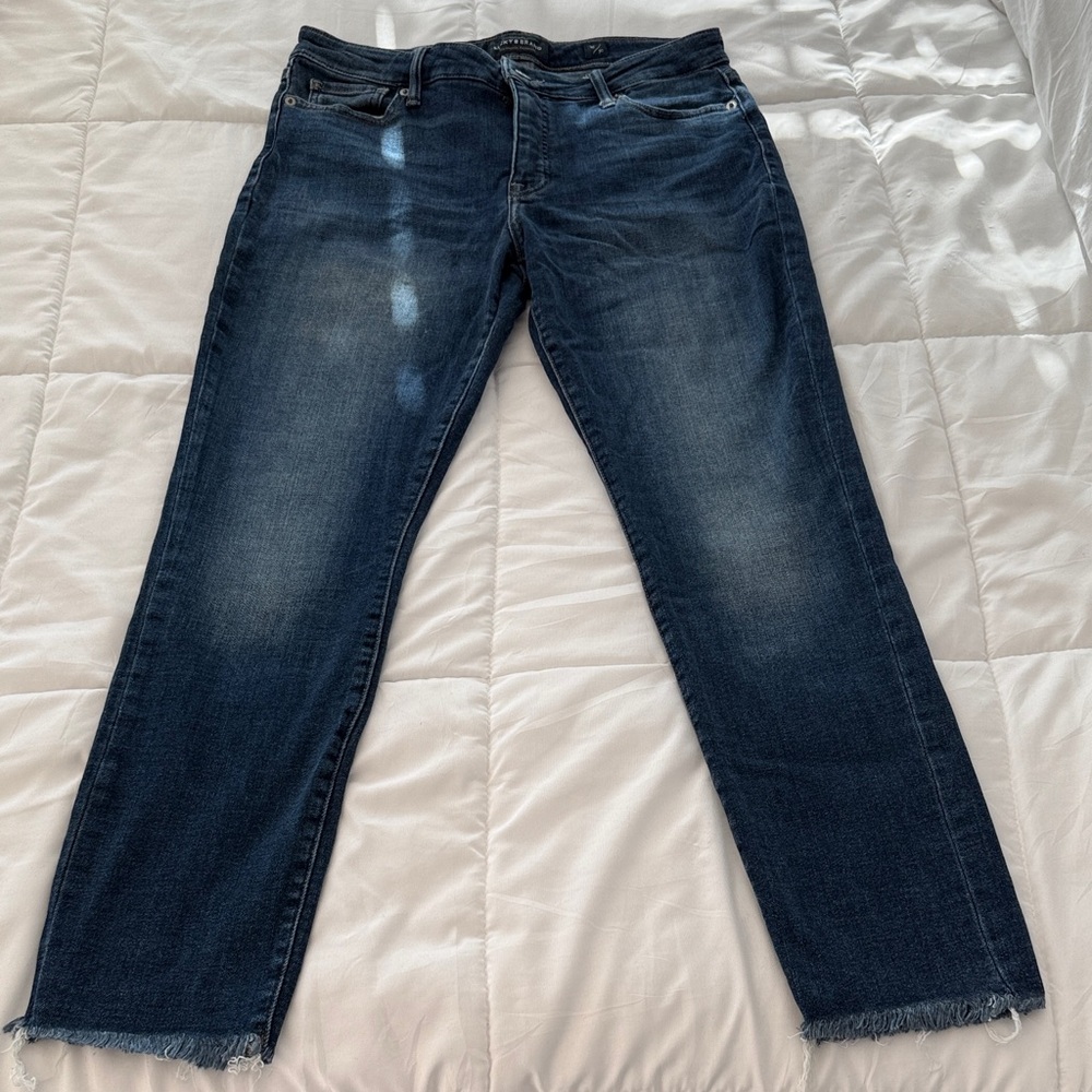 Lucky Brand Dark Wash Hayden Skinny Crop Jeans